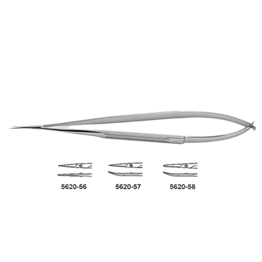 CV Elite - Jacobson Micro Scissors - Flat Handle - Straight/Curved Tips - ddpeliteusa