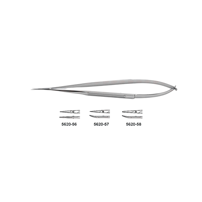 CV Elite - Jacobson Micro Scissors - Flat Handle - Straight/Curved Tips - ddpeliteusa