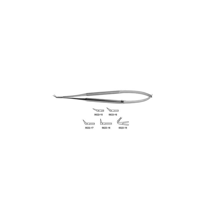 CV Elite - Jacobson Micro Scissors - Round Handle - Angled Tips - ddpeliteusa