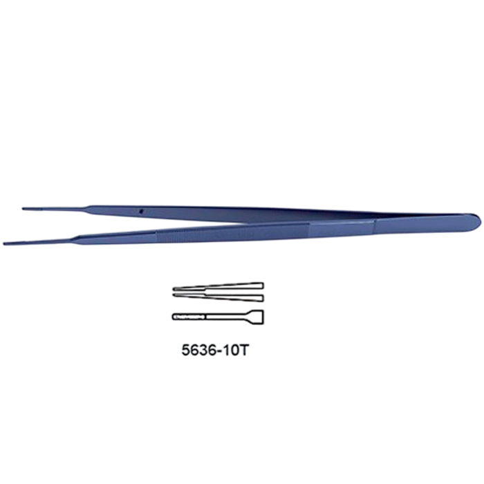 CV Elite - Titanium Gerald Forceps - Straight Platform Tips - ddpeliteusa