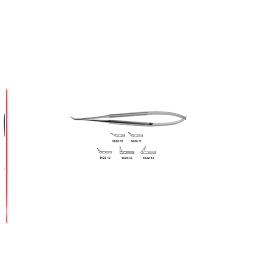 CV Elite - Zenith Jacobson Micro Scissors - Round Handle - Angled Tips - ddpeliteusa