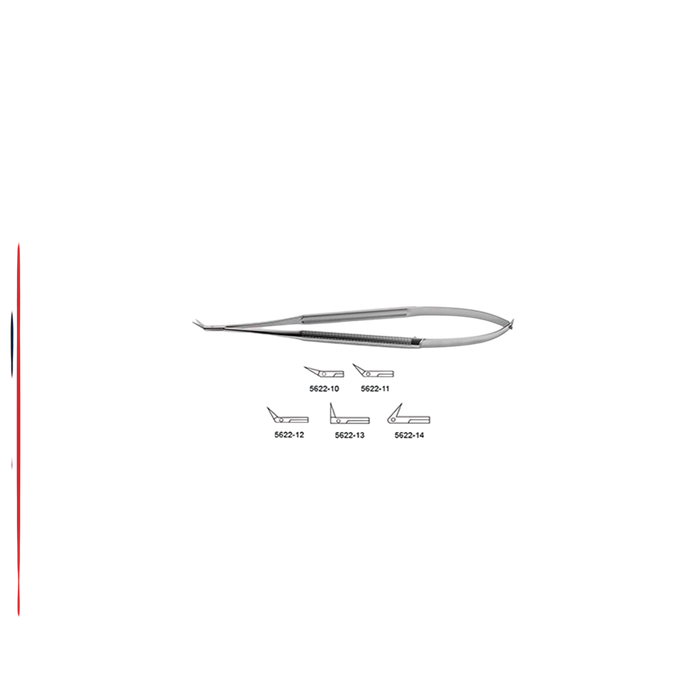CV Elite - Zenith Jacobson Micro Scissors - Round Handle - Angled Tips - ddpeliteusa