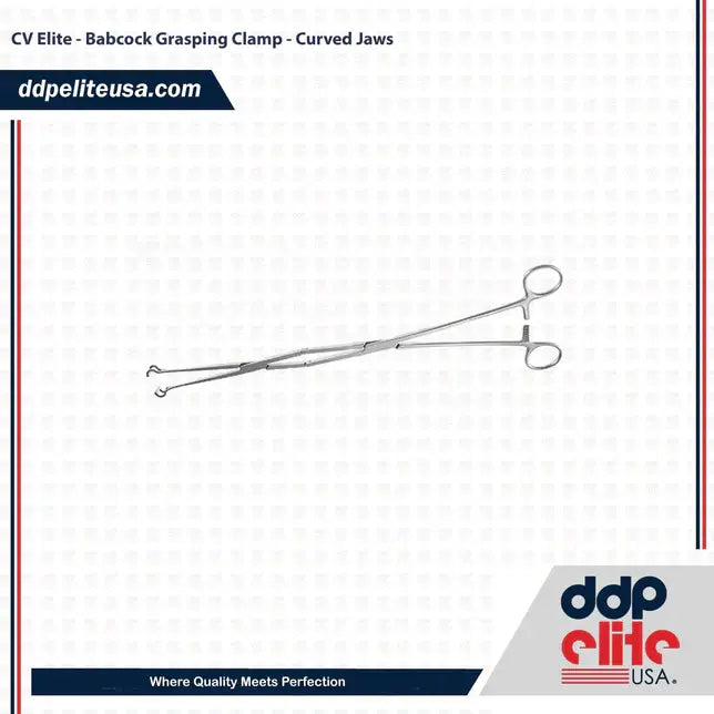 CVElite Babcock Grasping Clamp Curved Jaws