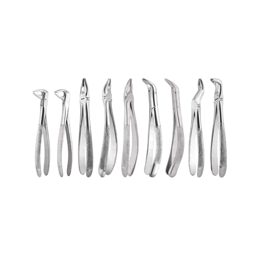 Complete Set of 9 Apical Retention Forceps - ddpeliteusa
