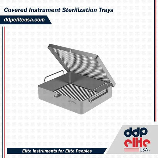 Covered sterilization containers tray 