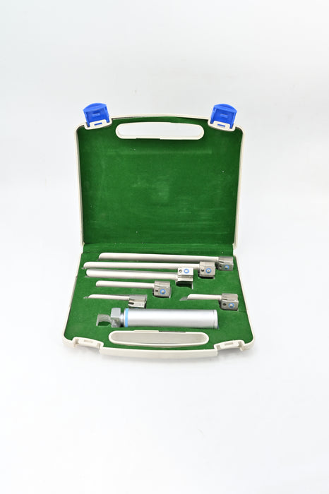 Miller Laryngoscope Set of 6 Blades 1 Handle Fiber Optic