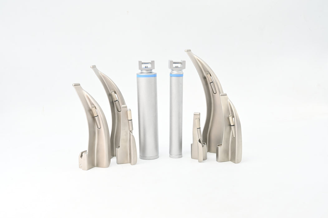 Macintosh Fiber Optic Laryngoscope Set of 6 Blades