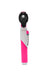 Pink and silver otoscope on a white background