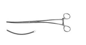 Debakey Castaneda Clamp  1.4mm 90° jaws curved handle