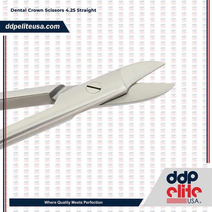 Dental Crown Scissors 4.25" Straight Stainless Steel