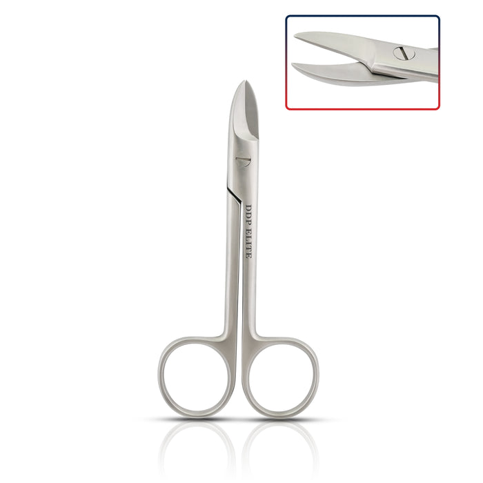 Dental Crown Scissors 4.25" Curved Stainless Steel
