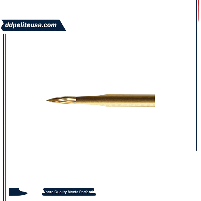 ExcaliBur Needle Carbide Gold Finishing Bur, Ø0.9mm x 3.8mm, FG, (US 7901), 5pcs. - ddpeliteusa