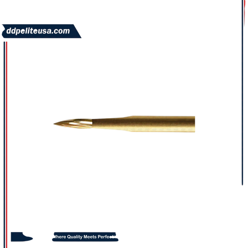ExcaliBur Needle Carbide Gold Finishing Bur, Ø1.0mm x 3.8mm, FG, (US 7902), 5pcs. - ddpeliteusa