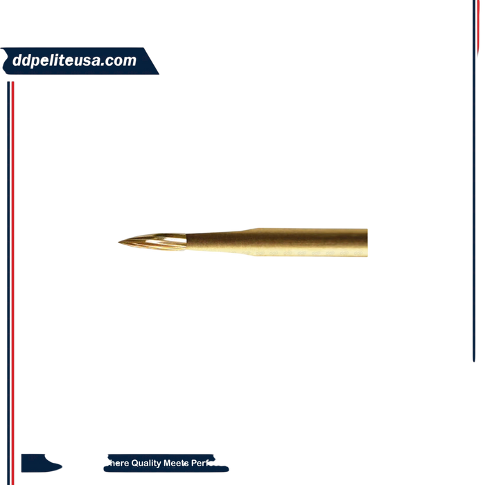 ExcaliBur Needle Carbide Gold Finishing Bur, Ø1.0mm x 3.8mm, FG, (US 7902), 5pcs. - ddpeliteusa