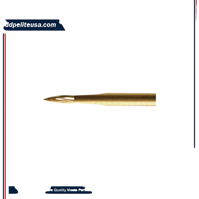 ExcaliBur Needle Carbide Gold Finishing Bur, Ø1.2mm x 3.9mm, FG, (US 7903), 5pcs. - ddpeliteusa