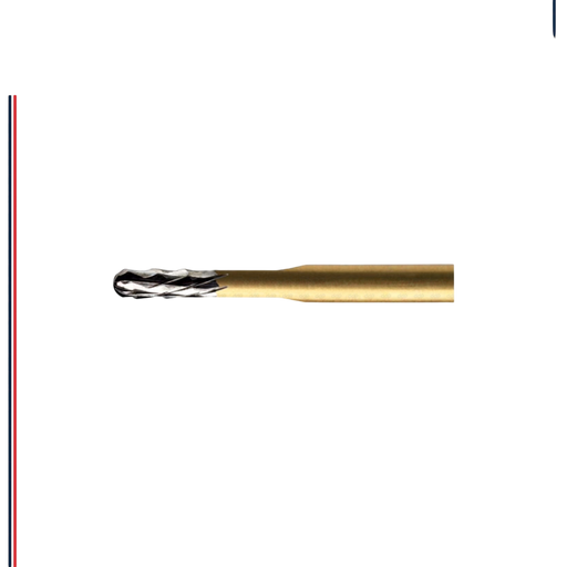 ExcaliBur PFM Round End Fissure Specialized Carbide Bur, Coarse Cross Cut, Ø1.2mm x 4.0mm, FG, 10pcs - ddpeliteusa