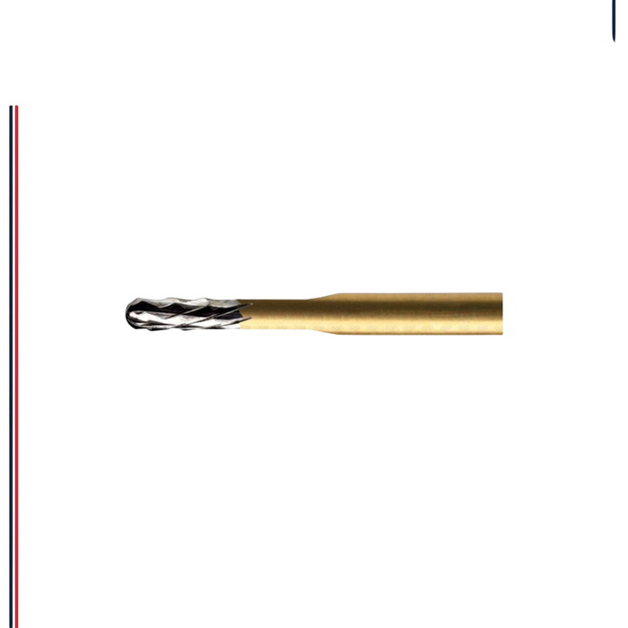 ExcaliBur PFM Round End Fissure Specialized Carbide Bur, Coarse Cross Cut, Ø1.2mm x 4.0mm, FG, 10pcs - ddpeliteusa