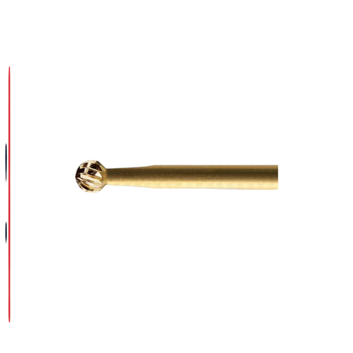 ExcaliBur Round Carbide Gold Finishing Bur, Ø1.4mm, FG - ddpeliteusa