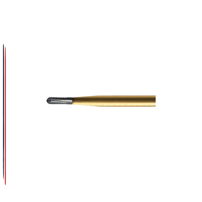ExcaliBur Round End Fissure Specialized Carbide Bur, Ø1.0mm x 3.9mm, FG, (US 1557T), 10pcs. - ddpeliteusa