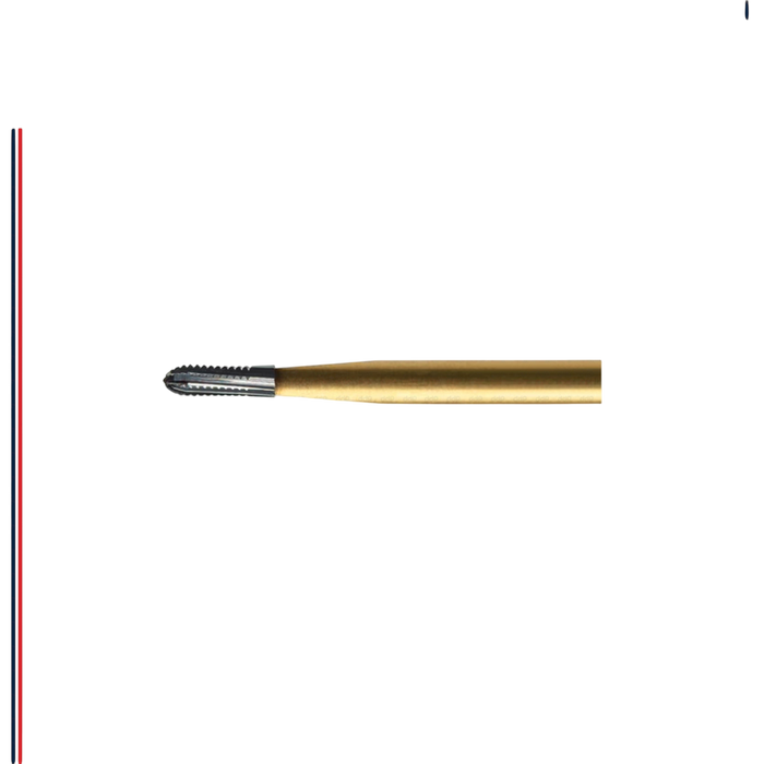 ExcaliBur Round End Fissure Specialized Carbide Bur, Ø1.2mm x 3.9mm, FG - ddpeliteusa