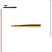 ExcaliBur Round End Taper Carbide Gold Finishing Bur, Ø0.9mm x 3.2mm, FG, (US OF2), 5 Pcs. - ddpeliteusa