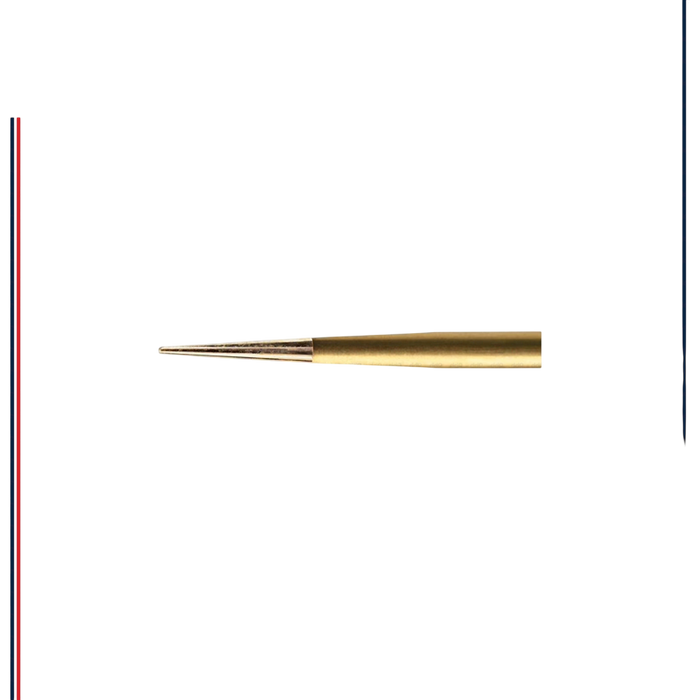ExcaliBur Safe End Taper Carbide Gold Finishing Bur, Ø1.0mm x 4.0mm, FG, (US EF4), 5pcs. - ddpeliteusa