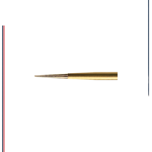 ExcaliBur Safe End Taper Carbide Gold Finishing Bur, Ø1.0mm x 4.0mm, FG, (US EF4), 5pcs. - ddpeliteusa