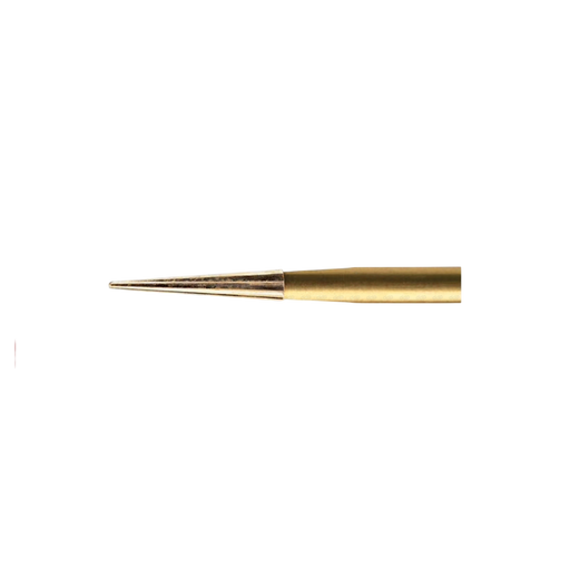 ExcaliBur Safe End Taper Carbide Gold Finishing Bur, Ø1.4mm x 6.0mm, FG, (US EF6), 5pcs. - ddpeliteusa