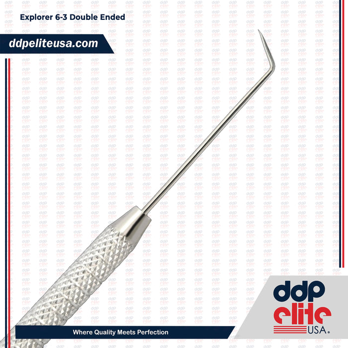 Explorer 6-3 Double Ended Solid Handle Explorer #6/3