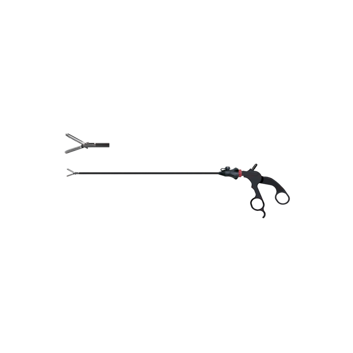 Fenestrated Grasping Forceps With Cross Serrations - 3 Piece Modular Reusable Full System - ddpeliteusa