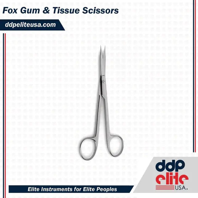 Fox Gum Tissue Scissors
Fox Gum and Tissue Scissors