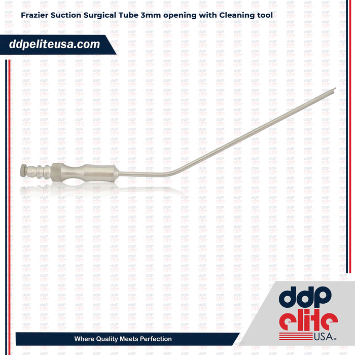 Frazier Suction Surgical Tube 3mm opening with Cleaning tool