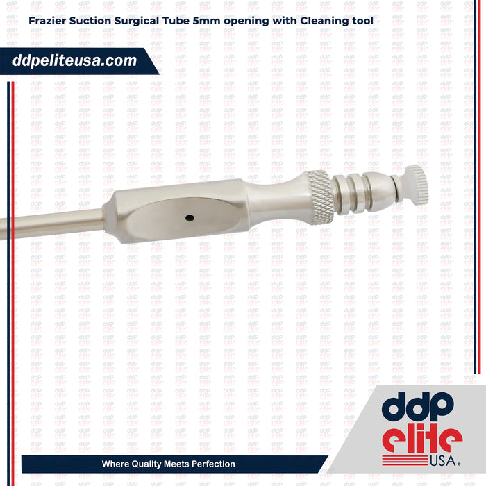 Frazier Suction Surgical Tube 5mm opening with Cleaning tool