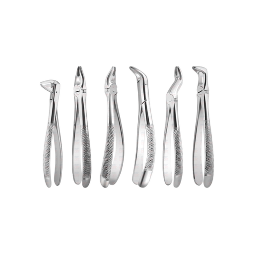 Full Set of 6 Apical Retention Forceps - ddpeliteusa
