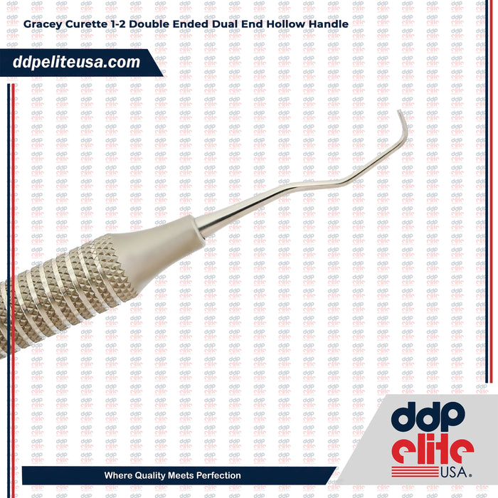 Gracey Curette 1-2 Double Ended Dual End Hollow Handle