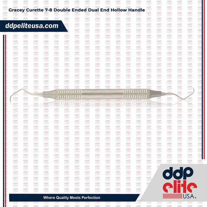 Gracey Curette 7-8 Double Ended Dual End Hollow Handle