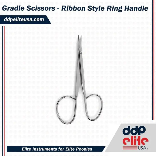 Gradle Scissors - Ribbon Style Ring Handle 