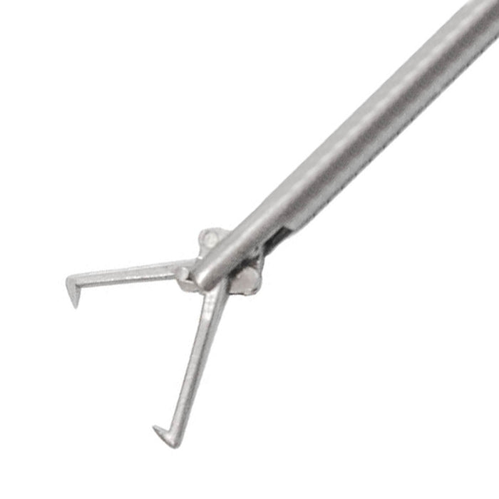 AED Semi-Rigid Hystero Tenaculum Forceps, 5FR x 34cm, D/A w/ Cleaning Port