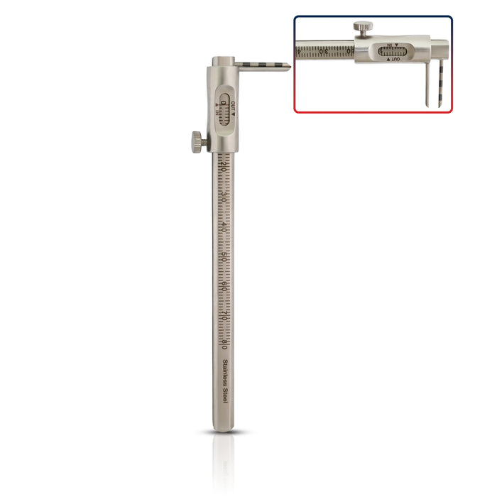 Krekeler Sliding Caliper Round Gauge 5 0-80mm Straight