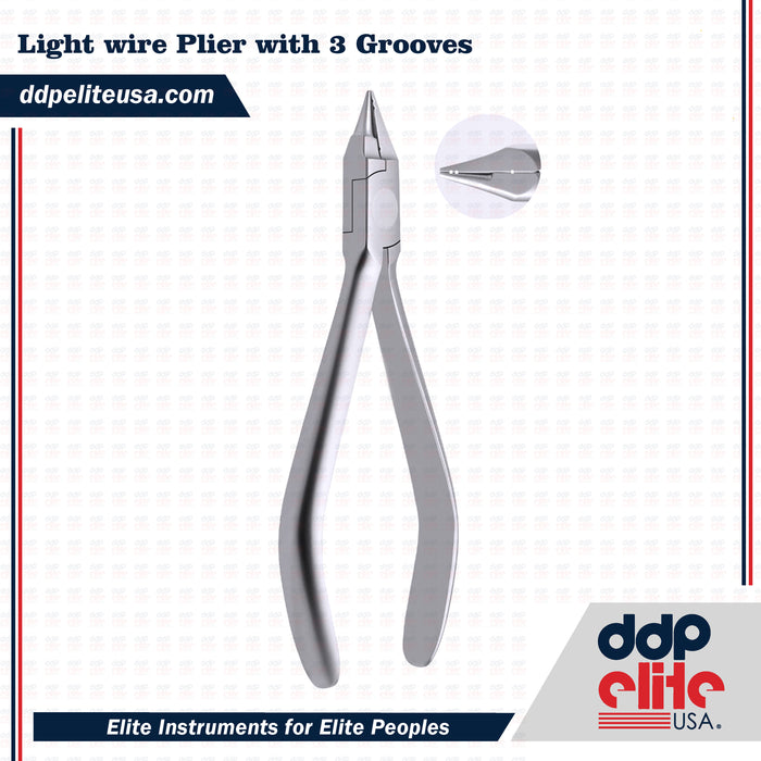 Light wire Plier with 3 Grooves