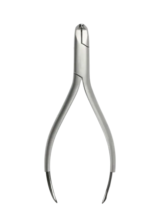 Lingual distal flush end small wire cutter 