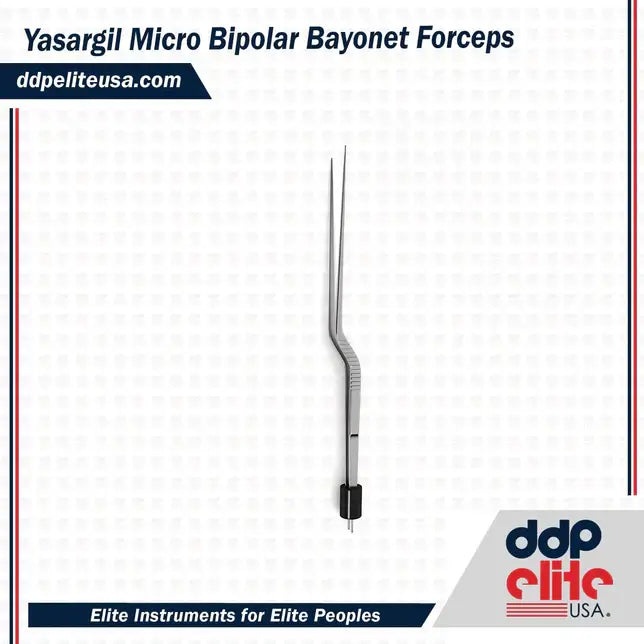 Micro Bipolar Bayonet Forceps Yasargil 