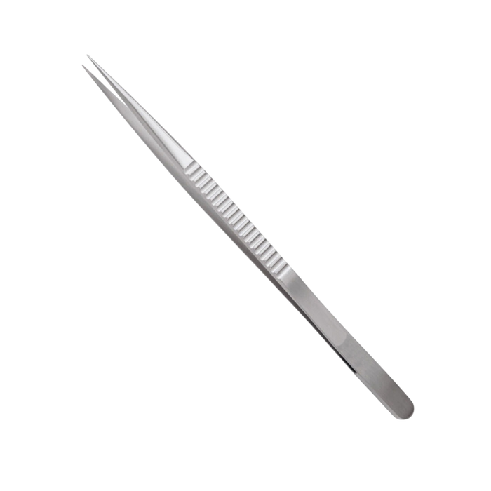 Micro Forceps - Tapered Tip, 9.0 mm Flat Handle, 7 1/8"