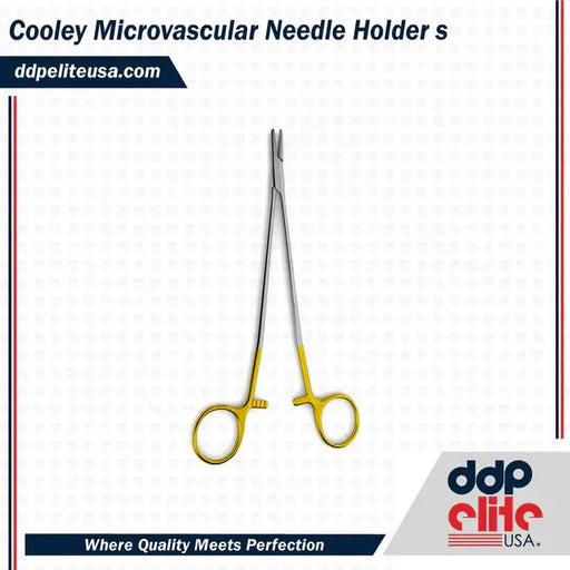 Cooley Microvascular Needle Holder - Tungsten Carbide