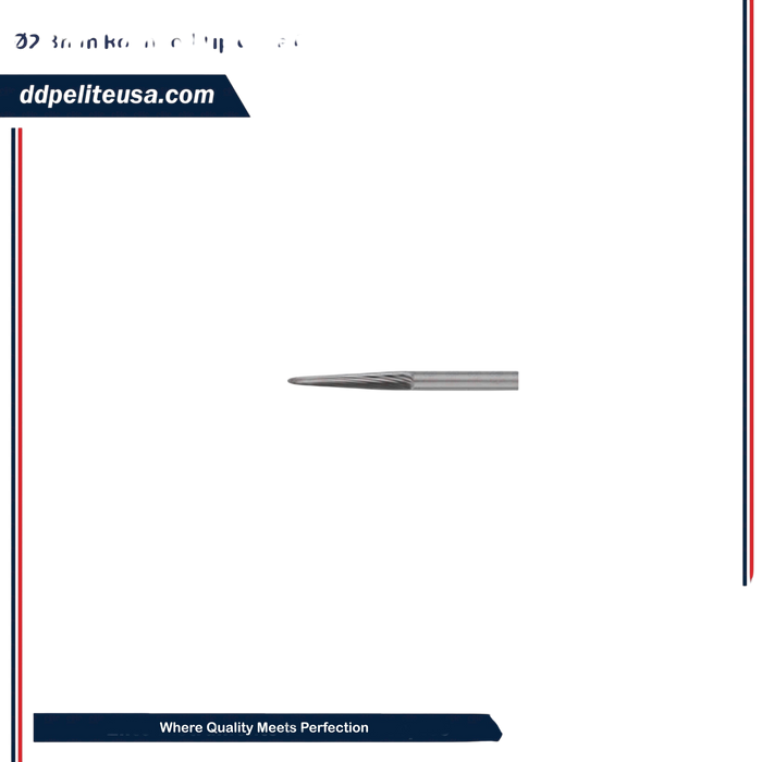 Ø2.3mm Rounded Tip Cone Carbide Cutter - ddpeliteusa