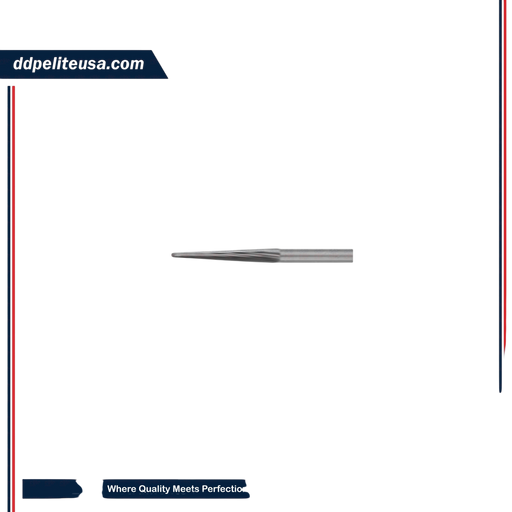 Ø2.3mm Rounded Tip Taper Carbide Cutter - ddpeliteusa