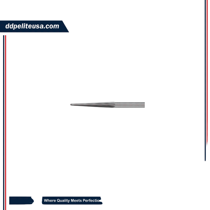 Ø2.3mm Rounded Tip Taper Carbide Cutter - ddpeliteusa