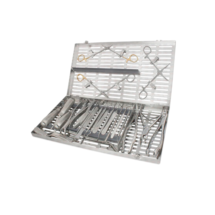 Oral Surgery Kit, 24 Instruments w/ Extra Large Cassette - ddpeliteusa