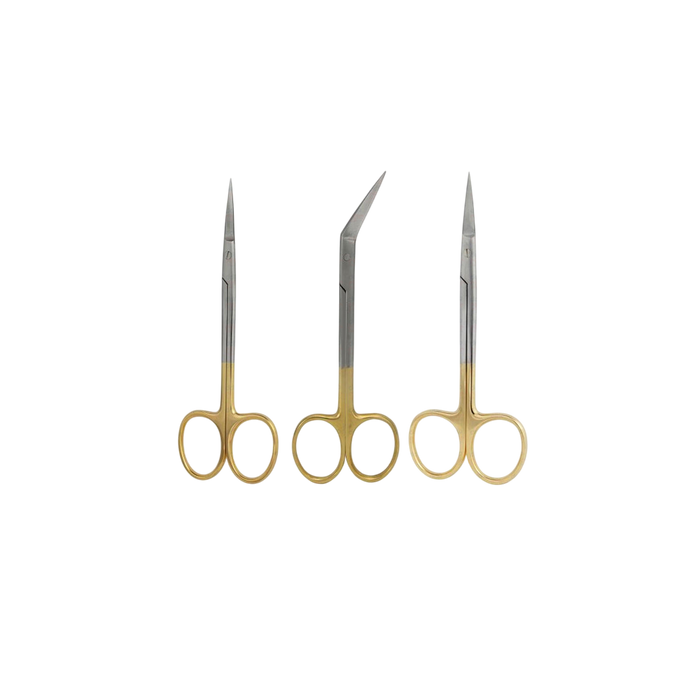 Orthodontic Iris Scissors Set Curved and Straight
