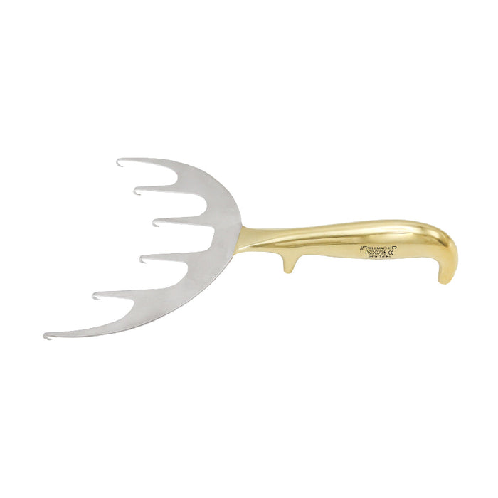 Yancoskie Coronal Lift Retractor 21 cm, 6 Sharp Prongs